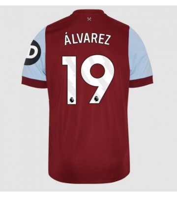 West Ham United Edson Alvarez #19 Hjemmebanetrøje 2023-24 Kort ærmer